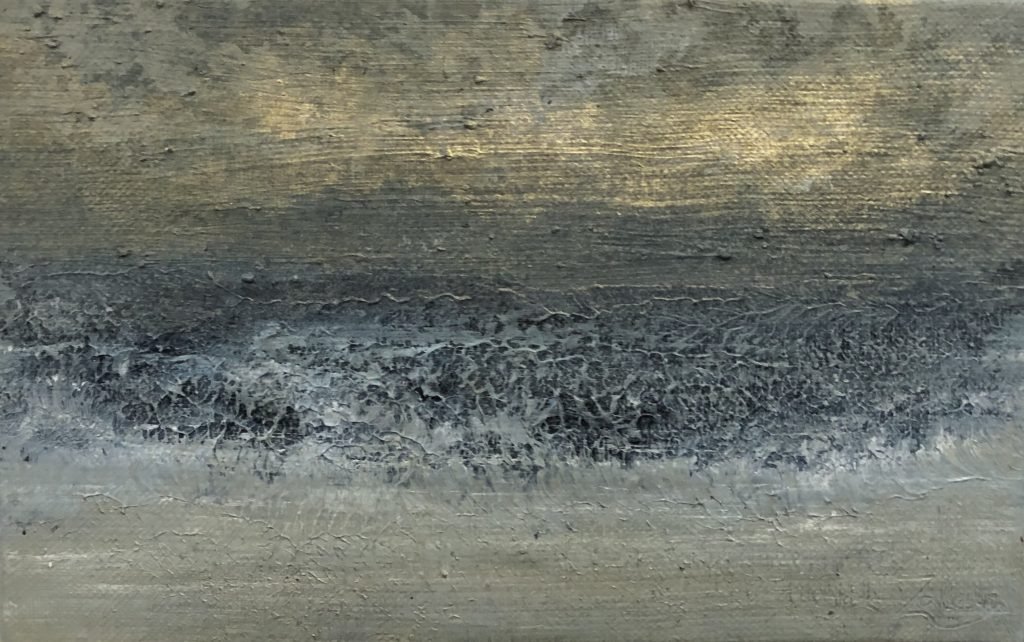 mer peinture vagues lumière