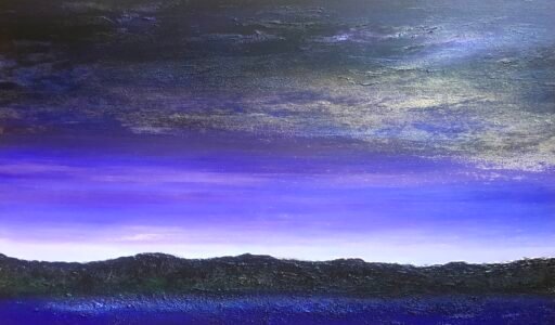 A. Gosk-Zaleska “ Heure dorée ” 2025 Mixte sur toile 120cm×80cm
