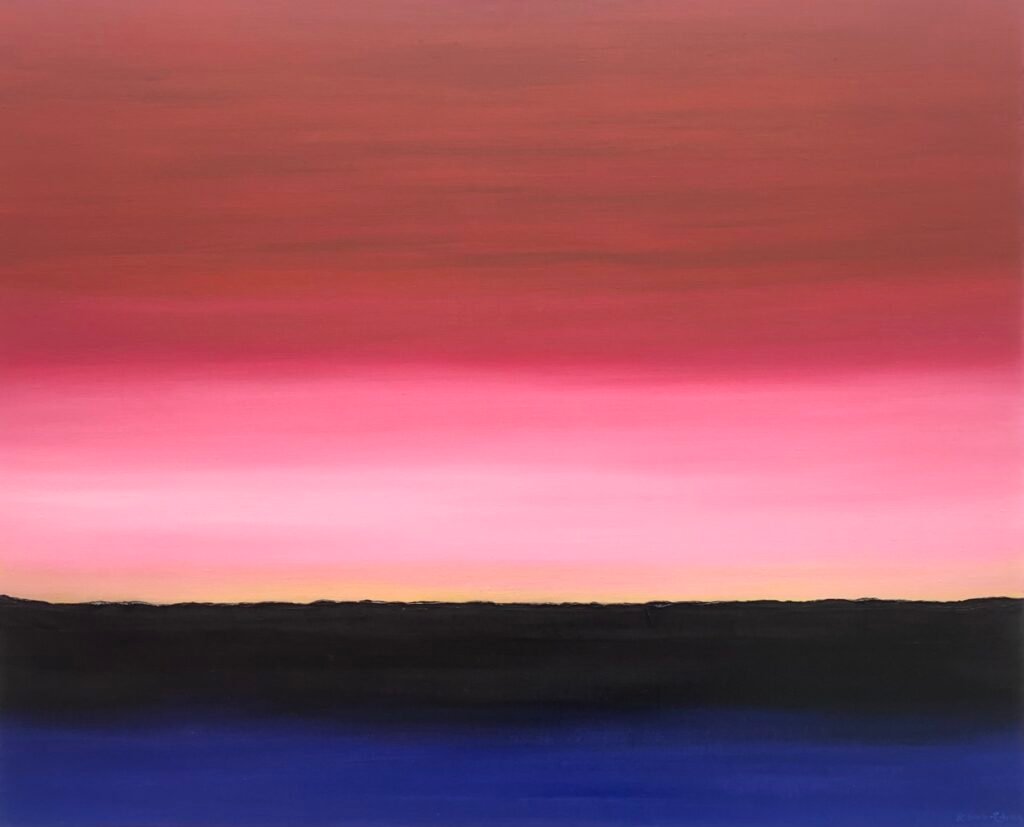 A. Gosk-Zaleska "Heure de Bach" 2025 huile sur toile 100 cm x 81 cm © adagp