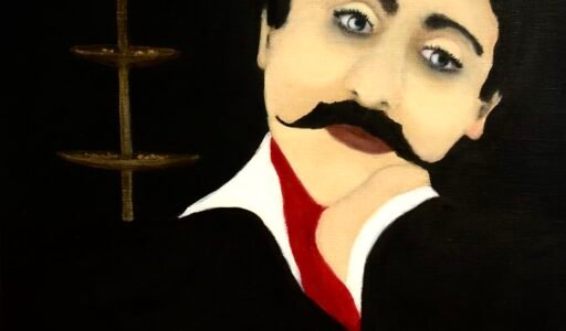 A. Gosk-Zaleska « Miettes du temps » 2025 huile sur toile 46 x 38 cm Tous droits réserves : adagp