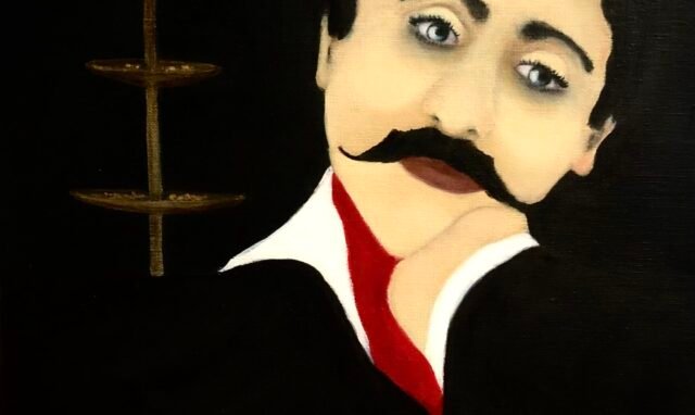 A. Gosk-Zaleska « Miettes du temps » 2025 huile sur toile 46 x 38 cm Tous droits réserves : adagp