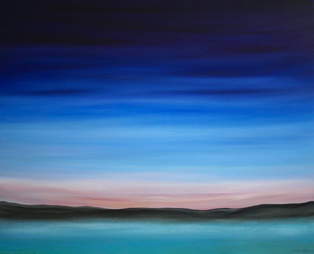 A. Gosk-Zaleska "Heure musicale" huile sur toile 100 cm x 81 cm © adagp