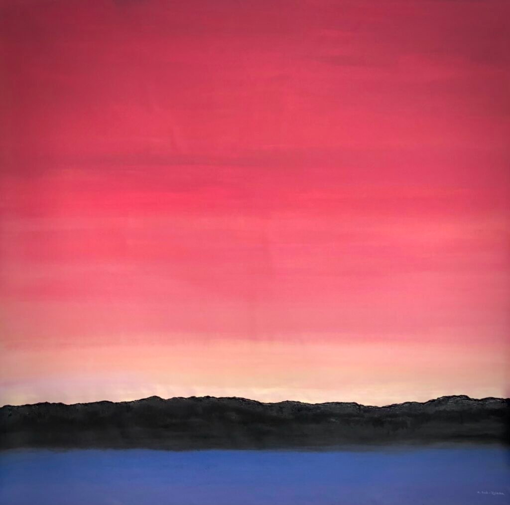 A. Gosk-Zaleska "Toccata" 2025 huile sur toile 150 cm x 150 cm