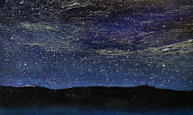 A. Gosk-Zaleska "Nocturne Op. 37, No. 2" Acrylique sur toile 33 x 22cm © adagp