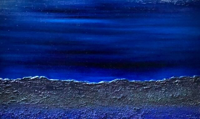 A. Gosk-Zaleska, "Nocturne Op. 27, No. 1" 2025, huile sur toile, 55 x 46 cm