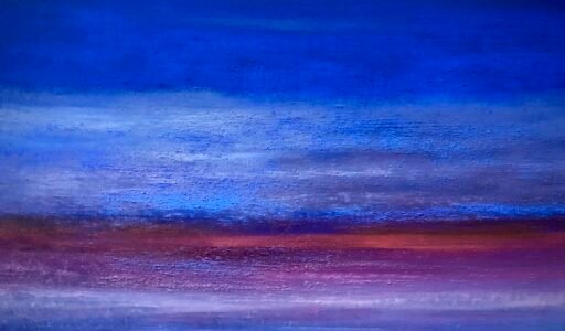 A. Gosk-Zaleska, "Nocturne Op. 72, No. 1" 2025, huile sur toile, 55 x 46 cm