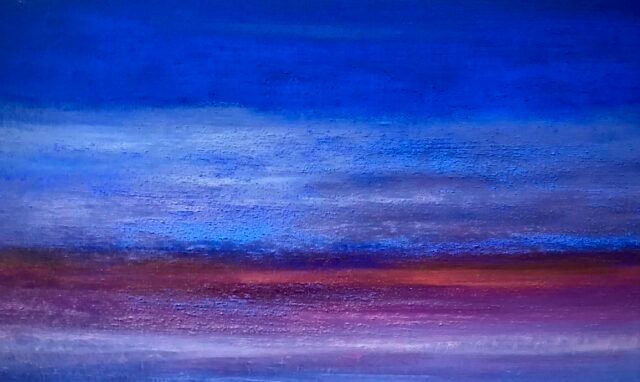 A. Gosk-Zaleska, "Nocturne Op. 72, No. 1" 2025, huile sur toile, 55 x 46 cm