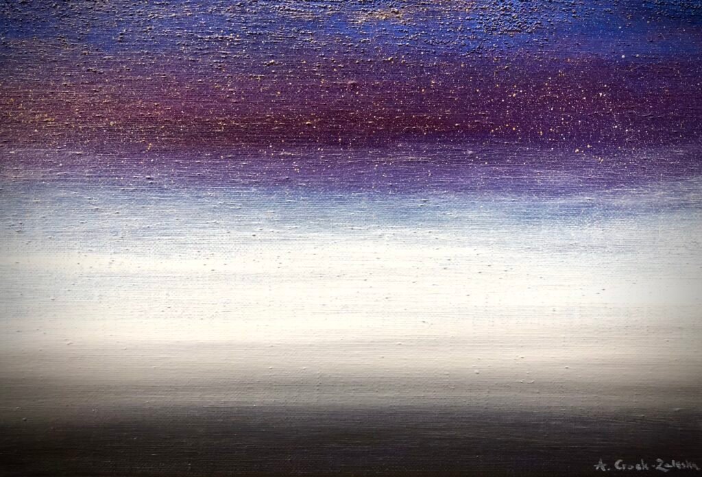 A. Gosk-Zaleska "Nocturne Op. 55, No. 2" 2025 Huile sur toile 33 x 22cm © adagp