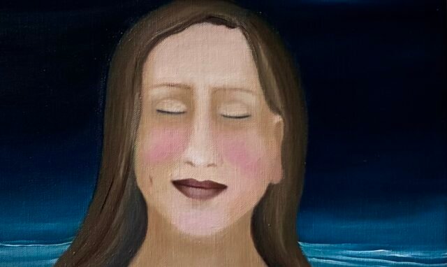 A. Gosk-Zaleska «Consciente» 2026 huile sur toile 46 x 38 cm Tous droits réserves : adagp