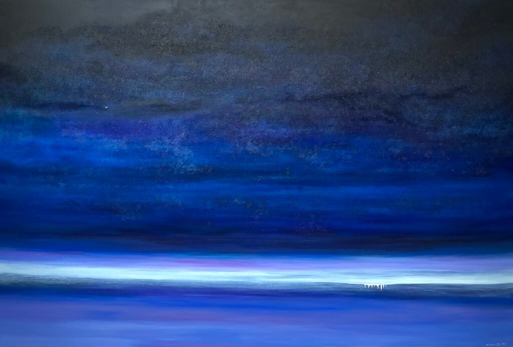 A. Gosk-Zaleska "Liminale" 2025 
Huile sur toile 210 x 140 cm © adagp