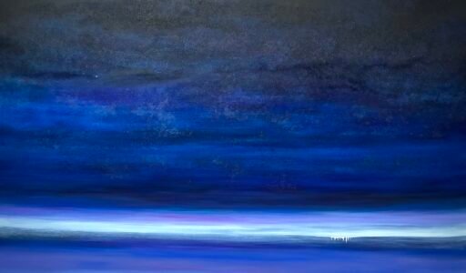 A. Gosk-Zaleska "Liminale" 2025 Huile sur toile 210 x 140 cm © adagp