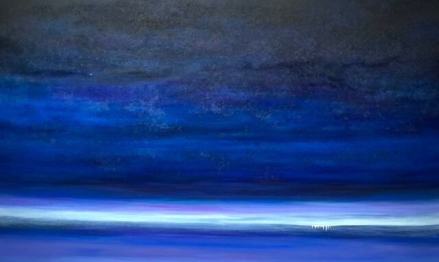 A. Gosk-Zaleska "Liminale" 2025 Huile sur toile 210 x 140 cm © adagp