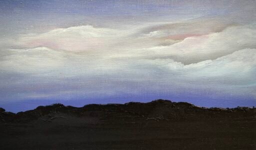 A. Gosk-Zaleska "Nocturne Op. 48, No. 2" 2025 Huile sur toile 33 x 22cm © adagp