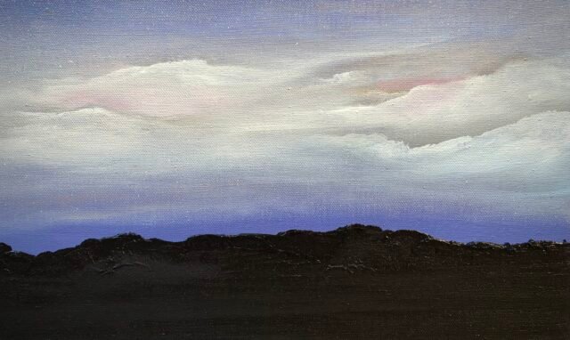 A. Gosk-Zaleska "Nocturne Op. 48, No. 2" 2025 Huile sur toile 33 x 22cm © adagp