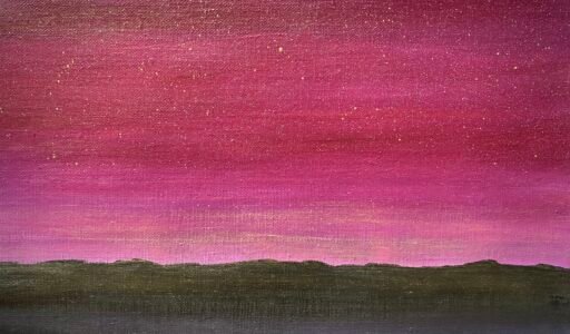 A. Gosk-Zaleska "Nocturne Op. 62, No. 2" 2025 Huile sur toile 33 x 22cm © adagp