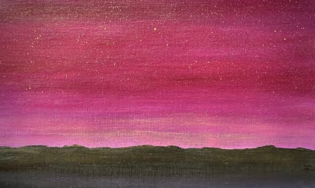 A. Gosk-Zaleska "Nocturne Op. 62, No. 2" 2025 Huile sur toile 33 x 22cm © adagp