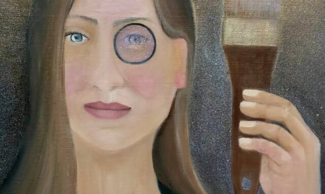 A. Gosk-Zaleska « Présente » 2026 huile sur toile 46 x 38 cm Tous droits réserves : adagp