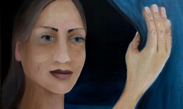 A. Gosk-Zaleska «À l'écart» 2026 huile sur toile 46 x 38 cm Tous droits réserves : adagp