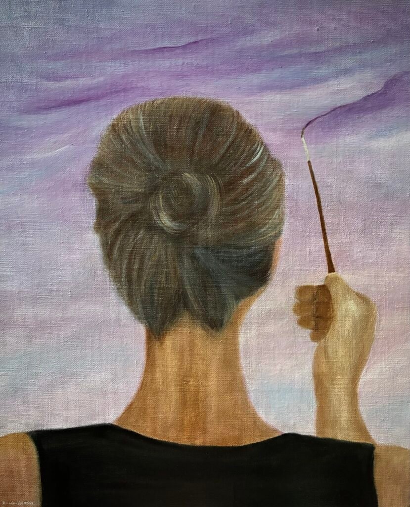 A. Gosk-Zaleska
Force créatrice, 2026 
huile sur toile 46 x 38 cm Tous droits réserves : adagp