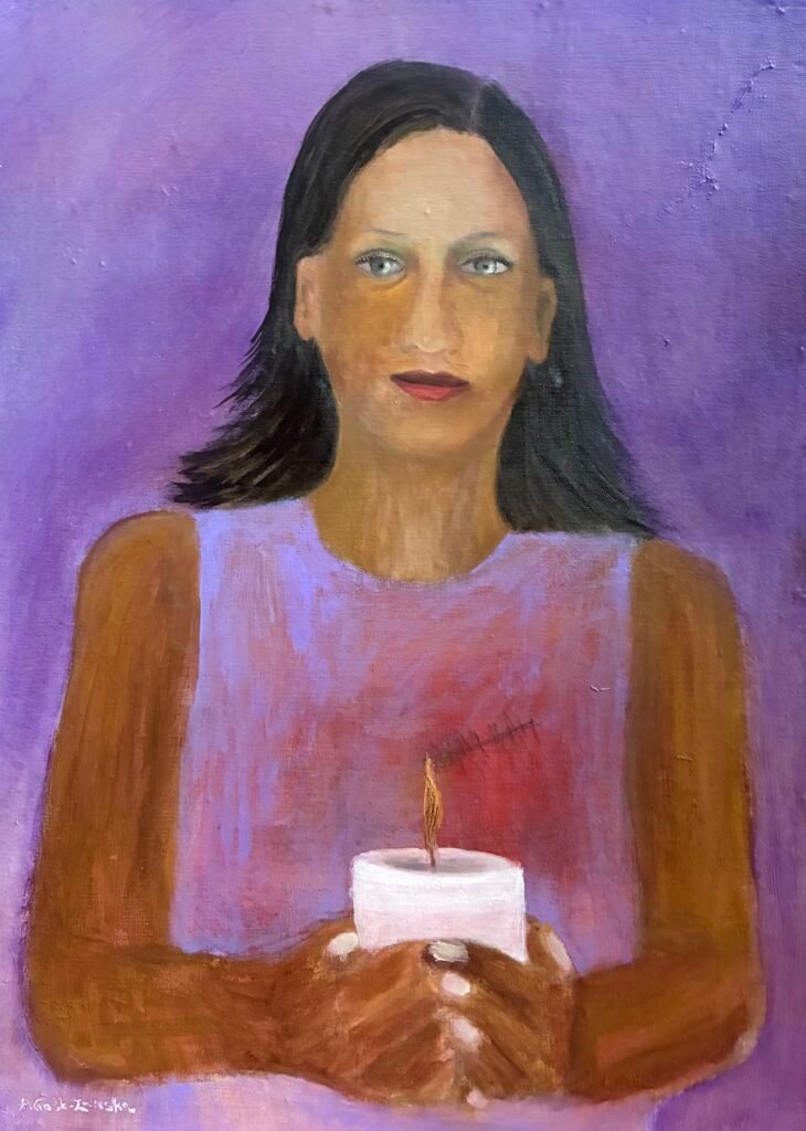 A. Gosk-Zaleska, Esperanza, 2026 acrylique sur carton entoilé 60 x 45 cm