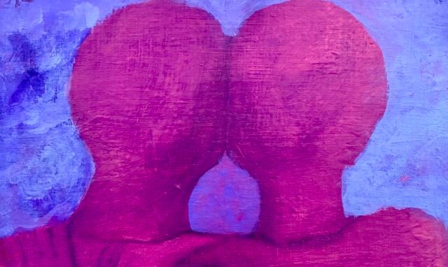 A. Gosk-Zaleska, Lien indestructible, 2026 acrylique sur carton entoilé 60 x 45 cm Tous droits réserves : adagp