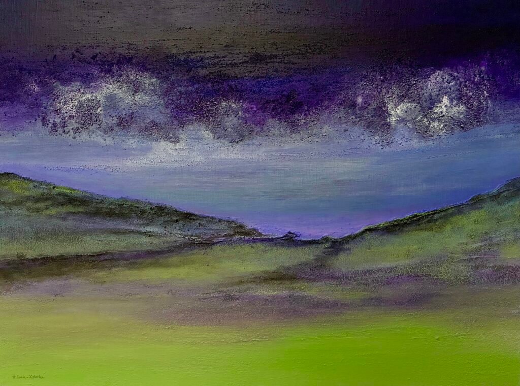 A. Gosk-Zaleska Une voie, 2026 acrylique sur toile 54 x 73 cm Tous droits réserves : adagp